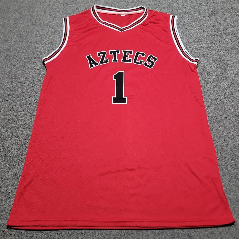 San Diego State Aztecs Jersey Mens Large Red Black 1 SGA Basketball Tank Shirt